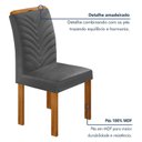 Ver imagem 6 de Conjunto Sala de Jantar 4 Lugares Retangular Tampo MDF com Mesa e Cadeiras Carol