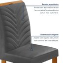 Ver imagem 7 de Conjunto Sala de Jantar 4 Lugares Retangular Tampo MDF com Mesa e Cadeiras Carol