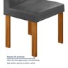 Conjunto Sala de Jantar 4 Lugares Retangular Tampo MDF com Mesa e Cadeiras Carol - 8