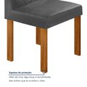 Ver mais imagens de Conjunto Sala de Jantar 4 Lugares Retangular Tampo MDF com Mesa e Cadeiras Carol