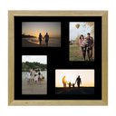 Ver imagem 2 de Kit 2 Quadros Porta Retrato Foto 10x15 Paspatur Preto 30x30