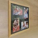 Ver imagem 3 de Kit 2 Quadros Porta Retrato Foto 10x15 Paspatur Preto 30x30