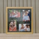 Ver imagem 4 de Kit 2 Quadros Porta Retrato Foto 10x15 Paspatur Preto 30x30