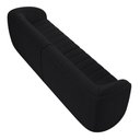 Ver imagem 2 de Kit Sofá 04 Lugares Sala Estar 332 Cm com 02 Poltronas Lazio M03 Bouclê Preto - Lyam Decor