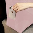 Ver imagem 3 de Almofada de Apoio para Cabeceira 140cm Suede Várias Cores - Estopar Suede Rosa Bebê