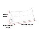 Ver imagem 4 de Almofada de Apoio para Cabeceira 140cm Suede Várias Cores - Estopar Suede Rosa Bebê