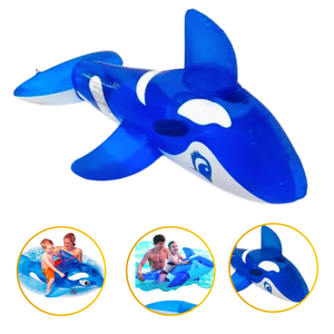 Boia Baleia Grande Inflável Divertida Piscina Verão Praia - Azul