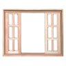 Janela de Madeira Vitro de Correr Quadriculado Reto Padrão Cedro Batentes de 14 Cm-1.00(l)x1.20(a) - 4