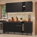 Ver imagem 1 de Armário de Cozinha Compacta 180 Cm Preto Nice Madesa 01