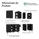 Ver imagem 4 de Armário de Cozinha Compacta 180 Cm Preto Nice Madesa 01