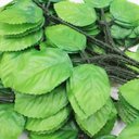 Ver imagem 3 de 72 Ramos Decoração Arranjo Folhas de Rosa Artificial Planta Plástico 5 Galhos Cada 47cm