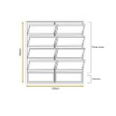 Ver imagem 3 de Vitro Basculante 2 Seções 100x120 Alumínio Branco Vidro Liso