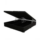 Ver imagem 2 de Cama Box Baú Queen 158 Tecido Preto com Colchão Alegro Bello Box D28 Cinza 58x158x198