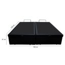 Ver imagem 3 de Cama Box Baú Queen 158 Tecido Preto com Colchão Alegro Bello Box D28 Cinza 58x158x198