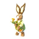 Ver imagem 1 de Coelha de Pascoa com Vestido de Juta e Flores