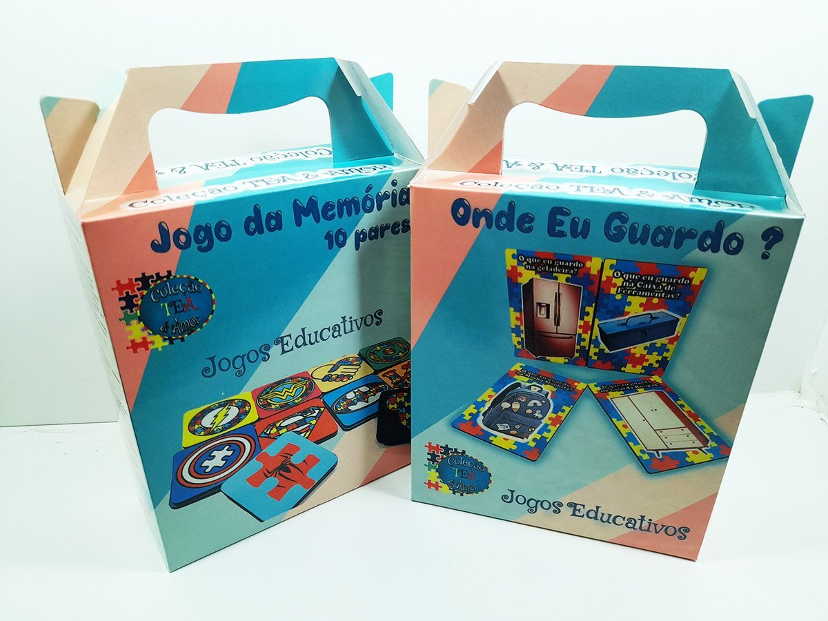 Kit Especial Jogos Educativos Cogntivos para Autistas - Combo 3- Coleção TEA & AMOR - 1