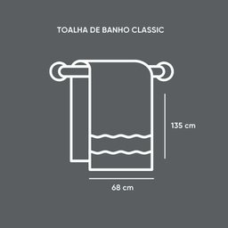 Toalha de Banho Classic 68x135cm 100% Algodão Appel Rosa Nevada - 5
