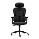 Ver imagem 2 de Cadeira Presidente Ergonômica Executiva Mesh Preta Braços 4d Preto