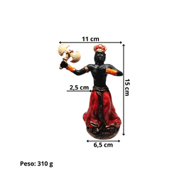 Xangô Imagem Orixá Em Resina 15 Cm Axé Loja Mistica Xangô 15 cm - 7