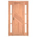 Ver imagem 1 de Kit Porta de Madeira Maciça PE22 Batente Duplo Cedro Arana Esel 213AX146L Lado Direito