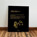 Ver imagem 7 de Kit 3 Quadro Decorativo Direito Advocacia Escritório Quarto 28x20