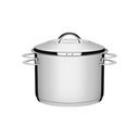 Ver imagem 1 de Caldeirão Tramontina Solar em Aço Inox Fundo Triplo com Tampa e Alças 24 Cm 7,8 L Tramontina
