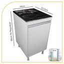 Ver imagem 3 de Balcão de Lavanderia 100% Mdf com Tanque Inox 30lt