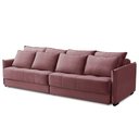 Ver imagem 5 de Sofá Retrátil e Reclinável 2,50m Mariah Veludo Rose Madelina Decor