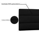 Ver imagem 3 de Painel de Cama 160cm Greta Suede Preto - Lucadi Home