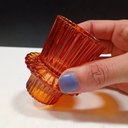 Ver imagem 7 de Castiçal Decorativo de Vidro Âmbar 7x6x6cm Porta Vela Mesa Jantar Decoração Sala