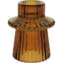 Ver imagem 4 de Castiçal Decorativo de Vidro Âmbar 7x6x6cm Porta Vela Mesa Jantar Decoração Sala