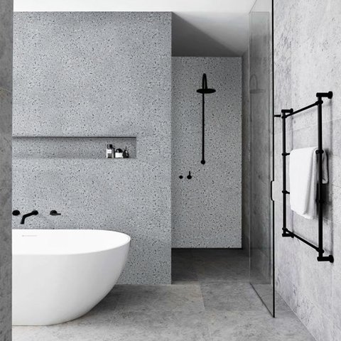 Papel de Parede Lavavel para Banheiro Cozinha Revestimento Silestone Cinza Stellar Tacolado 0,58 X 1