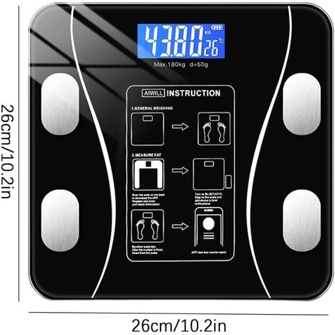 Super Balança Digital Bioimpedancia Corporal Aplicativo