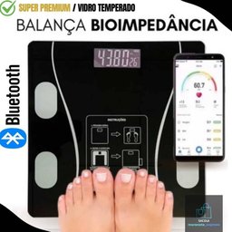 Super Balança Digital Bioimpedancia Corporal Aplicativo - 11