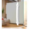 Puxador Arco H Polímero para Porta de Vidro 40 Cm - Branco - 2