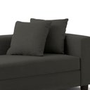 Ver imagem 2 de Recamier Divã Aspen 1,60m Linho Preto - Inova Decorações