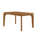 Ver imagem 1 de Mesa de Jantar Liz 120cm Canto Copo Moderna Mobília Naturalle