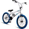 Bicicleta Bmx Aro 20 Stx Freio V-brake Branco Pneu Azul - 1