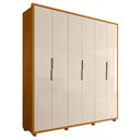 Ver imagem 1 de Guarda Roupa Casal Matisse 6 Portas Cinamomo/off White - Madetec