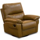 Ver imagem 1 de Poltrona do Papai Reclinável e Giratória Oliver D06 Couríssimo Whisky - Lyam Decor