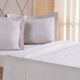 Jogo de Cama Casal 4 Pçs Line Stile 100% Poliéster 138x188x30cm Biscuit - 3