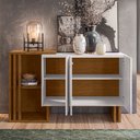 Ver imagem 4 de Balcão Jasmin 03 Portas Off White e Ypê - D'Rossi