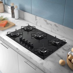 Cooktop a Gás Atlas 5 Bocas Agile Up Preto - Bivolt - 3