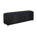 Ver imagem 3 de Baú Organizador Fighter para Quarto Gamer 140cm Corino:preto e Azul