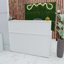 Ver imagem 1 de Balcão Atendimento Recepção Consultório 1200x600 C/gaveteiro - Branco