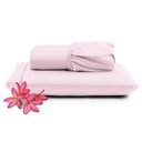 Ver imagem 1 de Jogo Cama Lençol Unique Solteiro 400 Fios Ponto Palito 2 Peças - Rosa