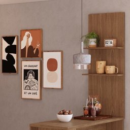 Bancada Luna com Painel Greta para Cozinha - 7