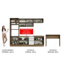 Ver imagem 6 de Armário de Cozinha Completa 315cm Rustic/Branco Glamy Madesa 02