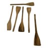 Kit 6 Espátulas de Pau 30 Cm em Madeira Artesanal Teixeira:marrom-claro - 4