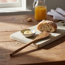 Ver imagem 5 de Kit 6 Espátulas de Pau 30 Cm em Madeira Artesanal Teixeira:marrom-claro